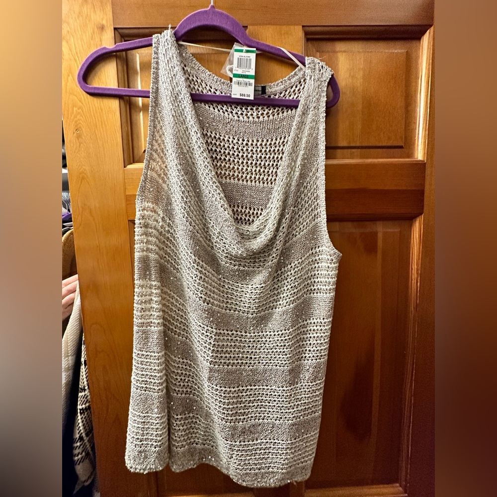 INC Brand New Fancy Sparkly Sleeveless Blouse
